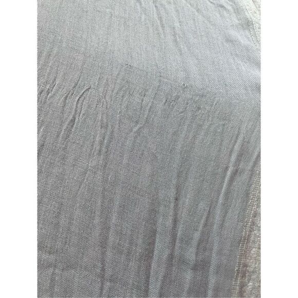 Bindya Pale Pink Gray Paisley Scarf w Fringe - Picture 7 of 9